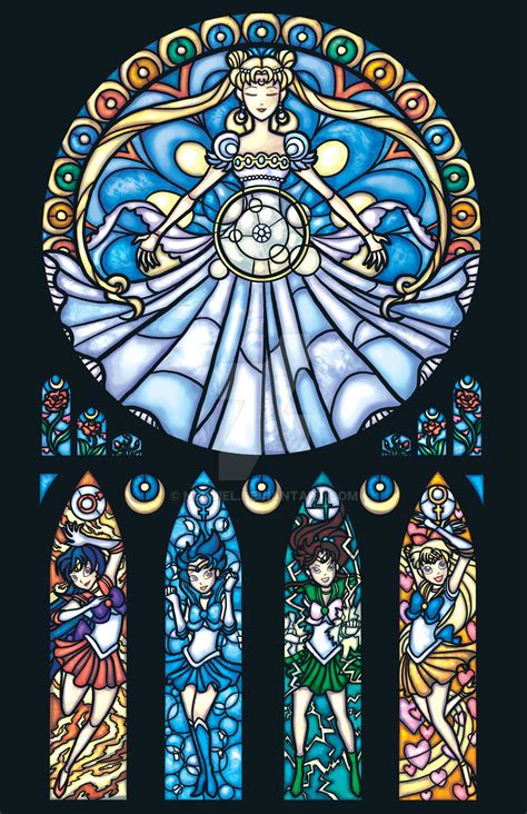 sailor moon stained glass